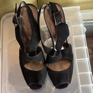 Marc Fisher Black Suede Women's Heels